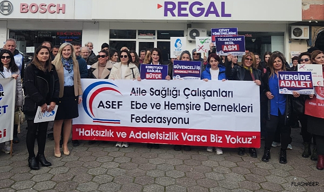 Gerze'de sağlık çalışanlarından Aile Hekimliği Sözleşme ve Ödeme Yönetmeliğine tepki