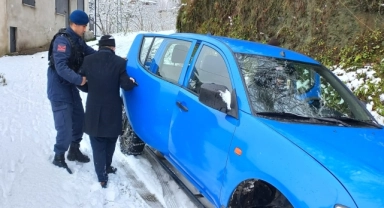 Giresun'da diyaliz hastası jandarma ekiplerince hastaneye ulaştırıldı