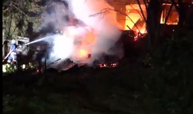 Giresun'da patlayan tüp yangına neden oldu