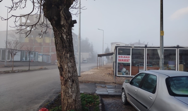 Gölbaşı'nda sis etkili oldu