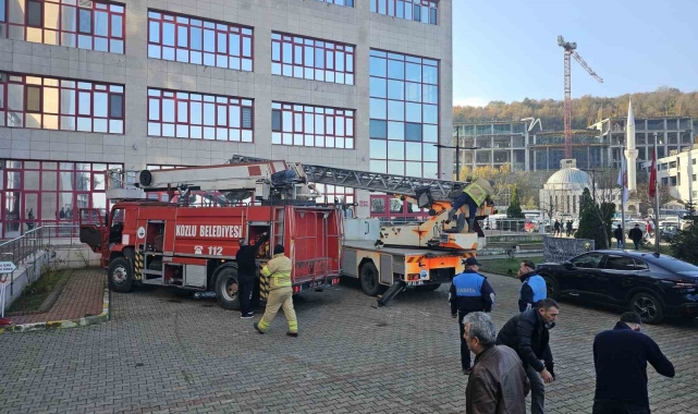 Hastanede çıkan yangın kısa sürede söndürüldü