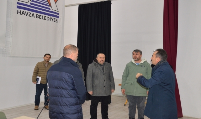 Havza&#039;da kütüphane ve kitap kafe çalışmaları başladı