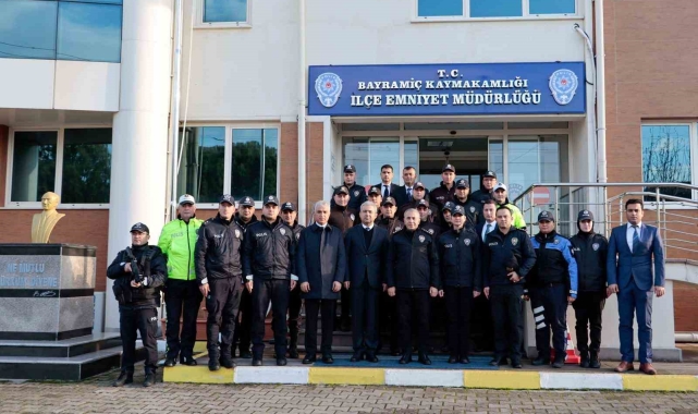 İl Emniyet Müdürü Kenan Kurt, Bayramiç'te bir dizi ziyaretlerde bulundu