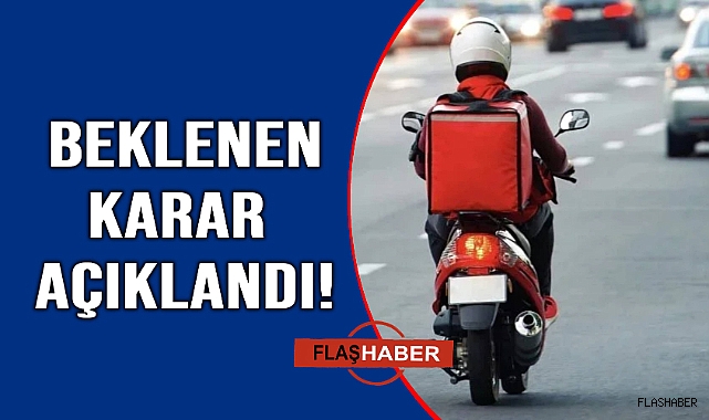 İşte motokuryeler için beklenen karar