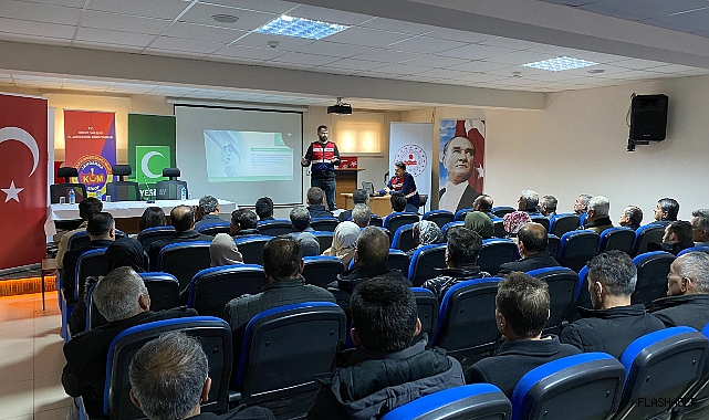 Jandarmadan imam ve muhtarlara uyuşturucu bilgilendirmesi