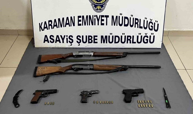 Karaman'da asayiş uygulaması: 14 tutuklama