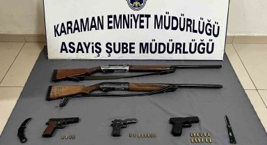 Karaman'da asayiş uygulaması: 14 tutuklama
