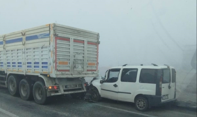 Karapınar'da yoğun sis etkili oluyor