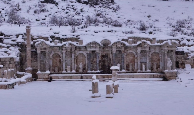 Karlar altında bir masal diyarı Sagalassos
