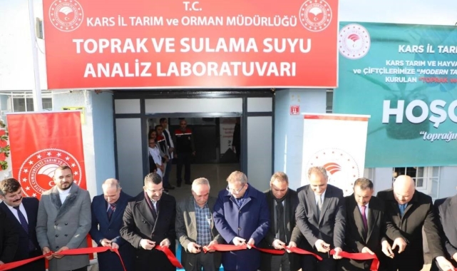 Kars'ta Toprak ve Sulama Suyu Analiz Laboratuvarı açıldı