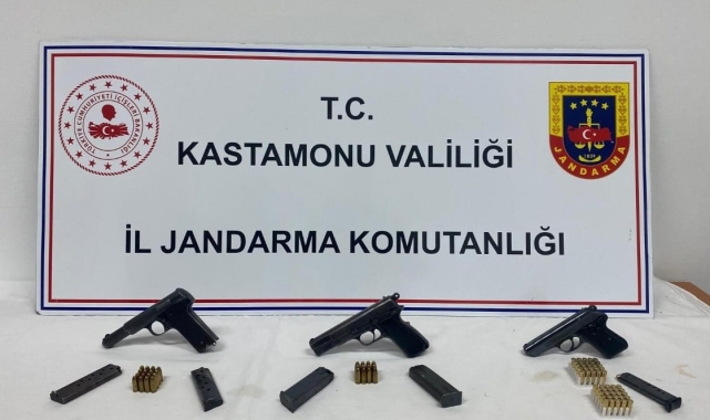 Kastamonu'da kaçak silah operasyonu: 1 gözaltı