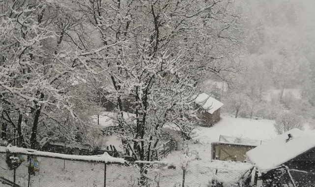 Kastamonu&#039;da kar yağışı etkili oldu