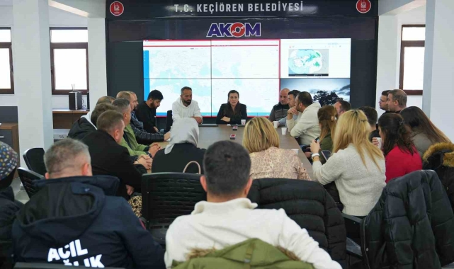 Keçiören'de muhtemel afetlere gönüllü hazırlık