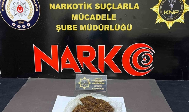 Kırıkkale'de uyuşturucu maddeyle yakalanan şüpheliye adli işlem