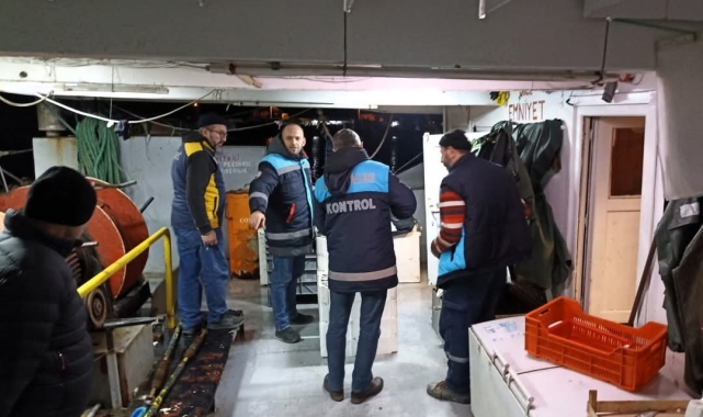 Kırklareli'nde balıkçı barınaklarında denetim