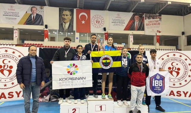 Kocasinan'ın gururu milli sporcuları, Türkiye Şampiyonası'nda ikinci oldu