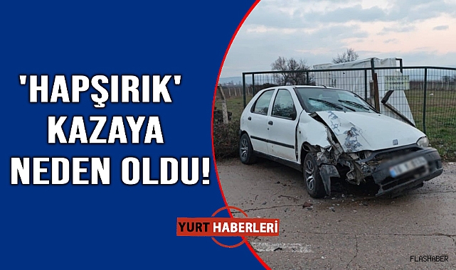 Kontrolü kaybedince duvara çarptı