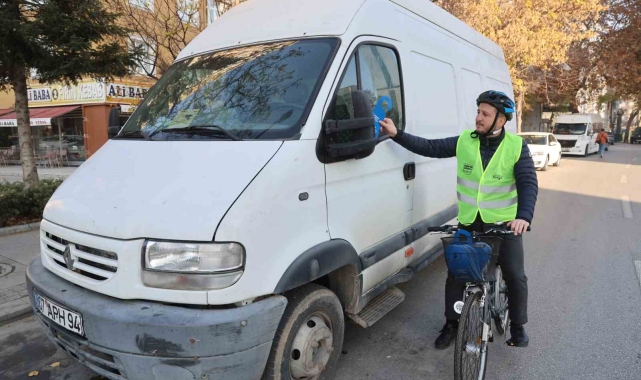 Konya'da bisiklet yollarının araçlar tarafından işgal edilmesine dikkat çekildi