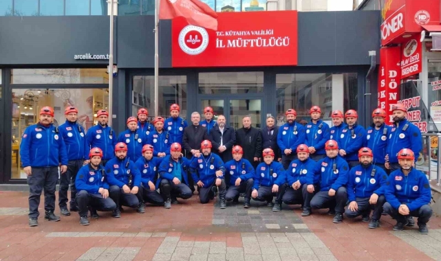 Kütahya İl Müftülüğü Arama Kurtarma ekibi akredite oldu