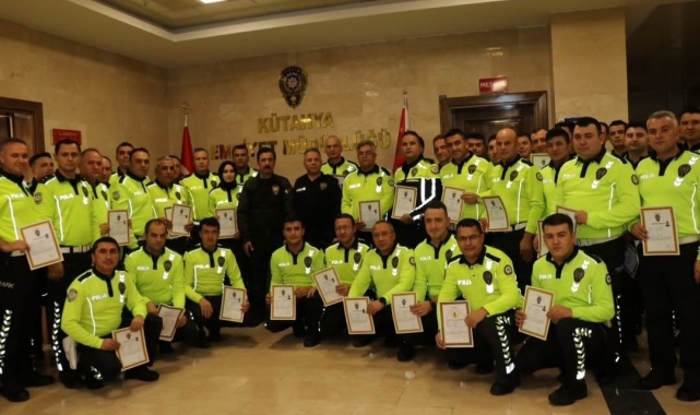 Kütahya polisine "Başarı ve üstün başarı" belgesi