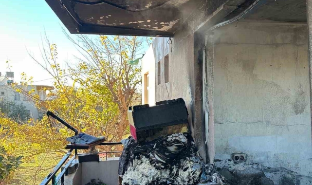 Manavgat'ta ev yangını