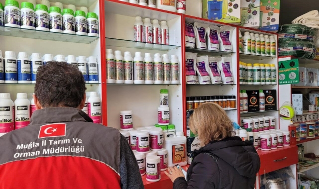 Menteşe'de gübre ve ilaç bayilerine denetim