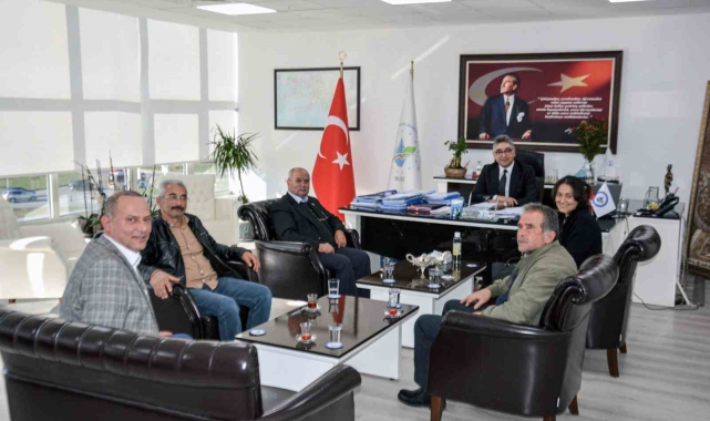 Milas ve Menteşe Muhtarlarından MUSKİ Genel Müdürü Şengül'e ziyaret