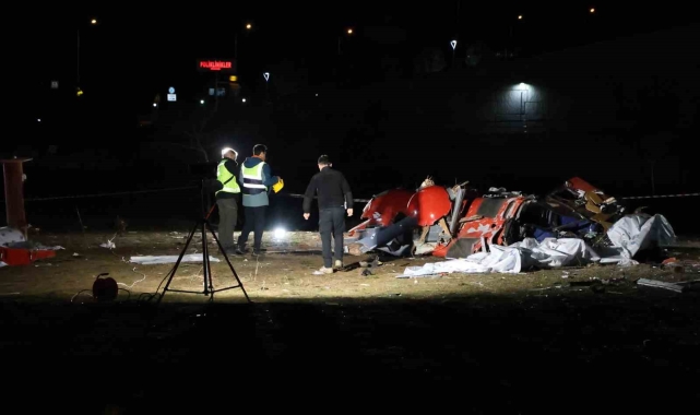 Muğla'daki helikopter kazasının ardından kaza kırım ekipleri olay yerinde inceleme yaptı