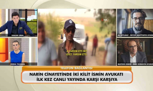 Nevzat Bahtiyar'ın avukatı Ali Eryılmaz ve Enes Güran'ın avukatı Mustafa Demir, canlı yayında karşı karşıya geldi