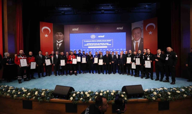 OMÜ Arama Kurtarma ekibine AFAD'dan akreditasyon sertifikası