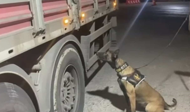 Osmaniye'de durdurulan tırda 21 kilo 700 gram uyuşturucu ele geçirildi
