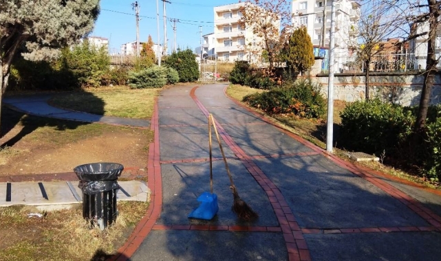 Park ve bahçelerde kış bakım çalışmaları