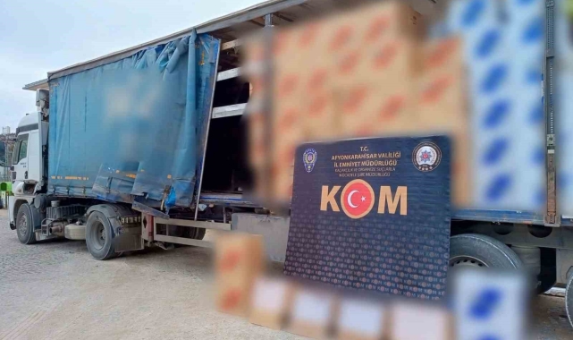 Polis aramada 2 milyon 930 bin adet sahte bandrollü boş makaron ele geçirdi