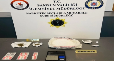 Samsun'da 1 kilo 199 gram sentetik uyuşturucu ele geçirildi, 2 zanlı yakalandı