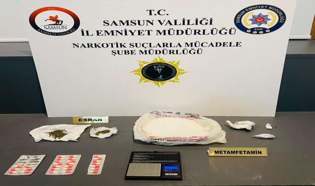 Samsun'da 1 kilo 199 gram sentetik uyuşturucu ele geçirildi, 2 zanlı yakalandı