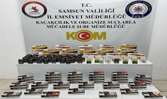 Samsun'da 15 bin 200 makaron ele geçirildi