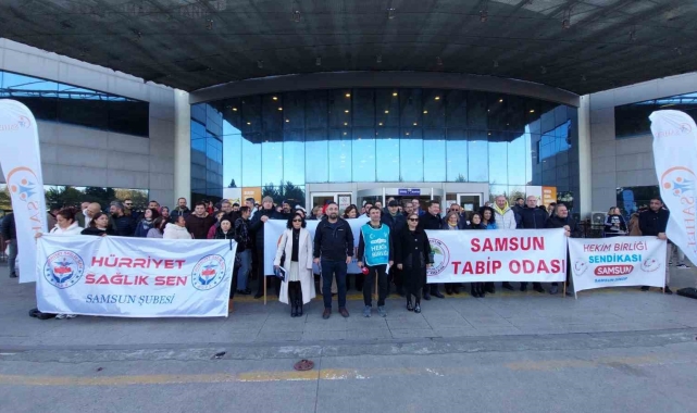 Samsun'da aile hekimlerinden basın açıklaması