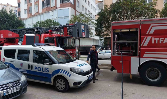 Samsun'da yangın paniği