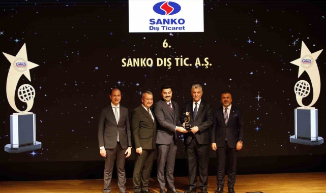 SANKO Dış Ticaret'e "ihracatın yıldızı" ödülü