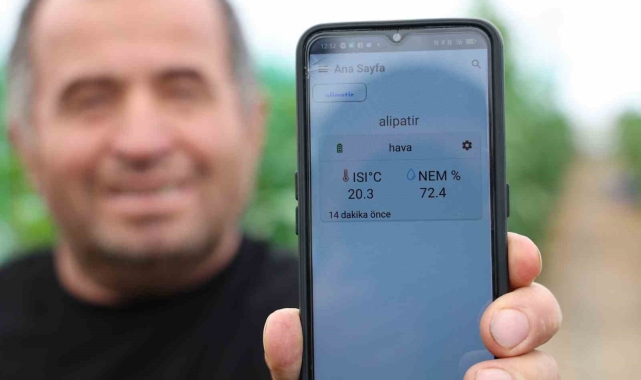 Seralarda sıcaklık ve nem takibi artık cepte