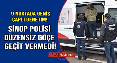 Sinop’ta düzensiz göçmen uygulaması