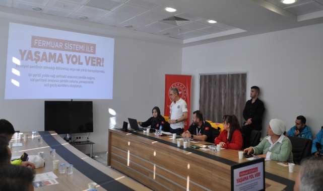 Sinop'ta "Fermuar Sistemi ile Yaşama Yol Ver Projesi" tanıtıldı