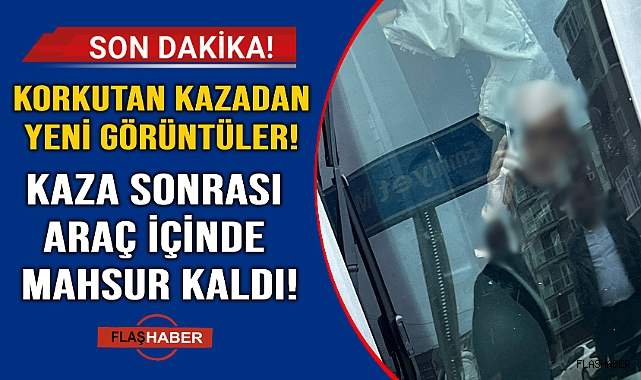Sinop'ta korkutan kaza: Otomobil refüje çıktı, sürücü mahsur kaldı