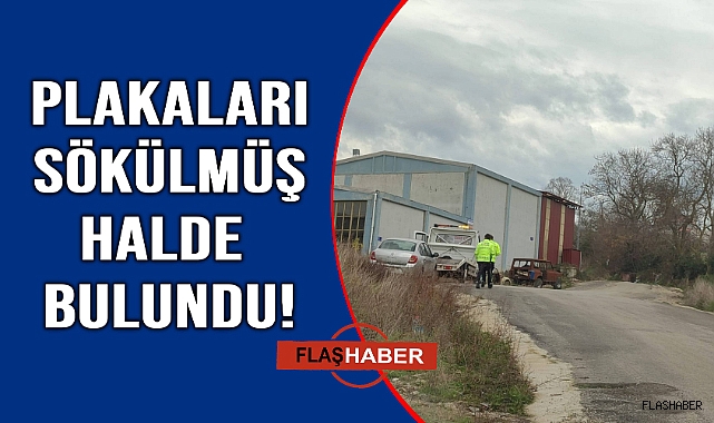 Sinop'ta plakasız araç polis ekiplerince otoparka çekildi