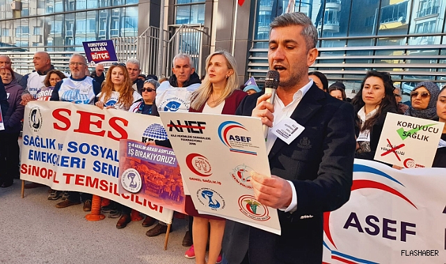 Sinop'ta sağlık çalışanlarından Aile Hekimliği Sözleşme ve Ödeme Yönetmeliğine tepki