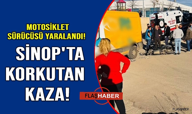 Sinop'ta trafik kazası: 1 yaralı