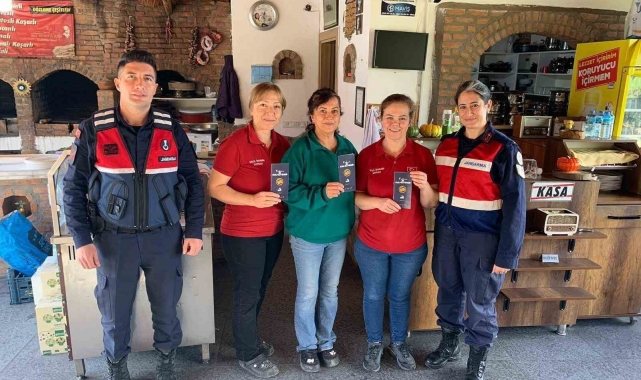 Söke'de jandarma ekipleri kadınları bilgilendirdi
