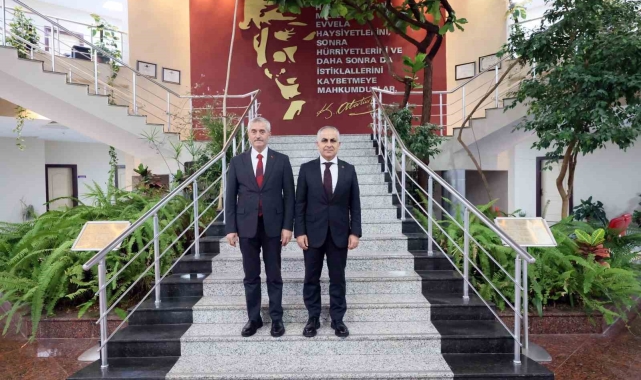 Tahmazoğlu&#039;ndan GAÜN Rektörü Doğan&#039;a ziyaret