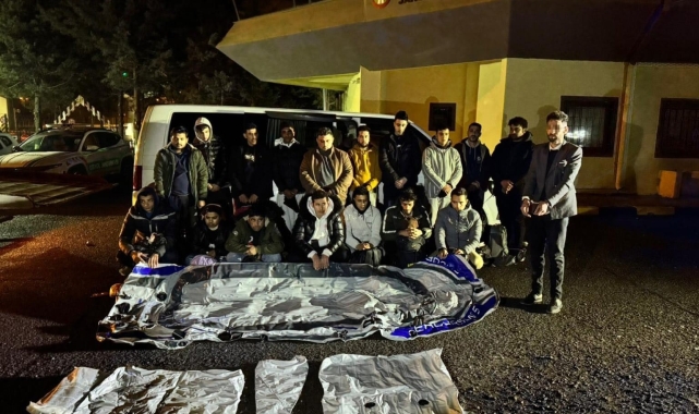 Tekirdağ'da göçmen kaçakçılığı operasyonu: 17 göçmen yakalandı