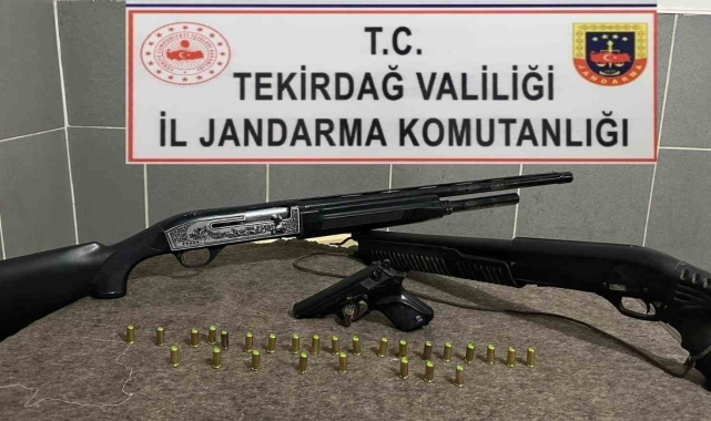 Tekirdağ'da uyuşturucu ve silah ele geçirildi
